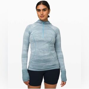 lululemon athletica Light Blue Long Sleeve Top
